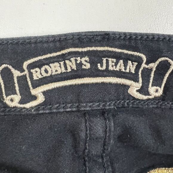 Robins Jean Women's Black Marilyn Style#SP8072GLD Gold Jeans Size 26 X 30 - Picture 15 of 16